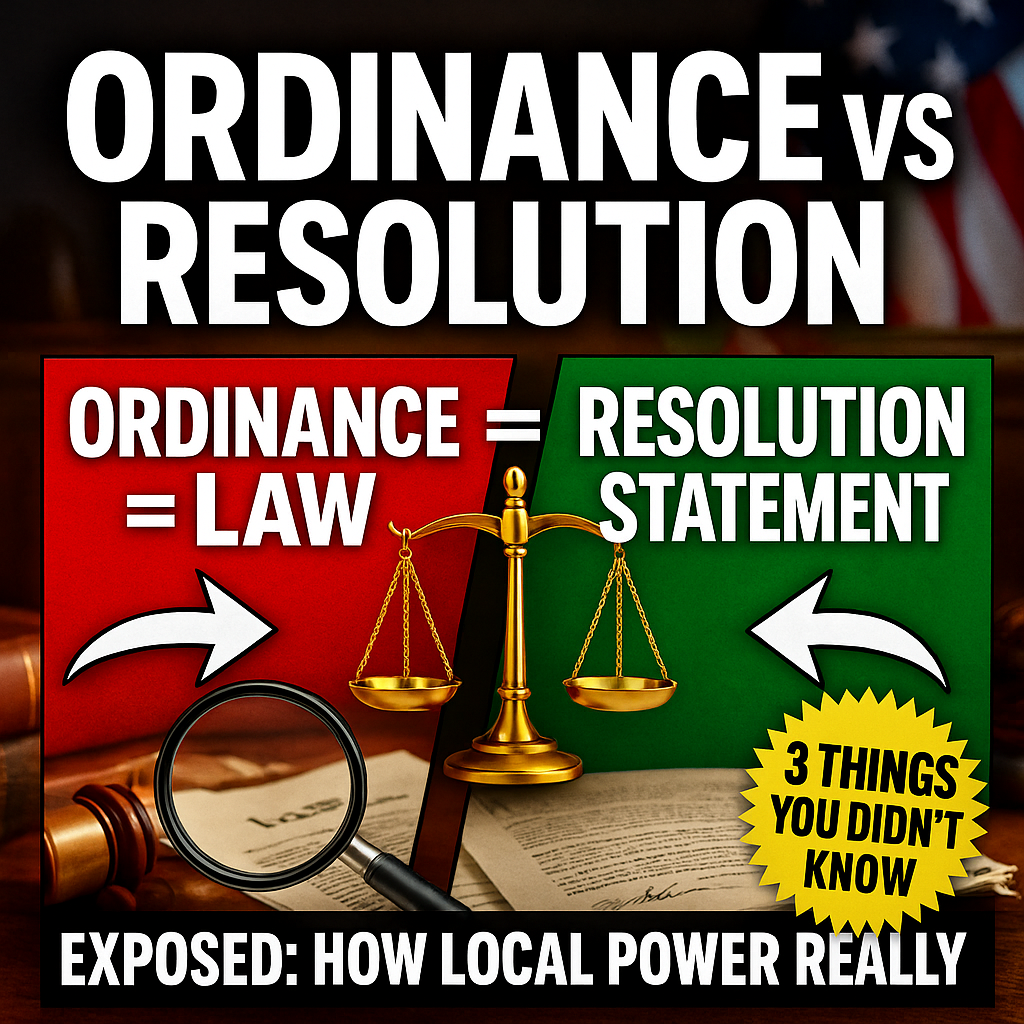 Blog Post title image for Ordinance vs. Resolution_ 3 Surprising Things We Learned About How Our Town Actually Makes Its Laws