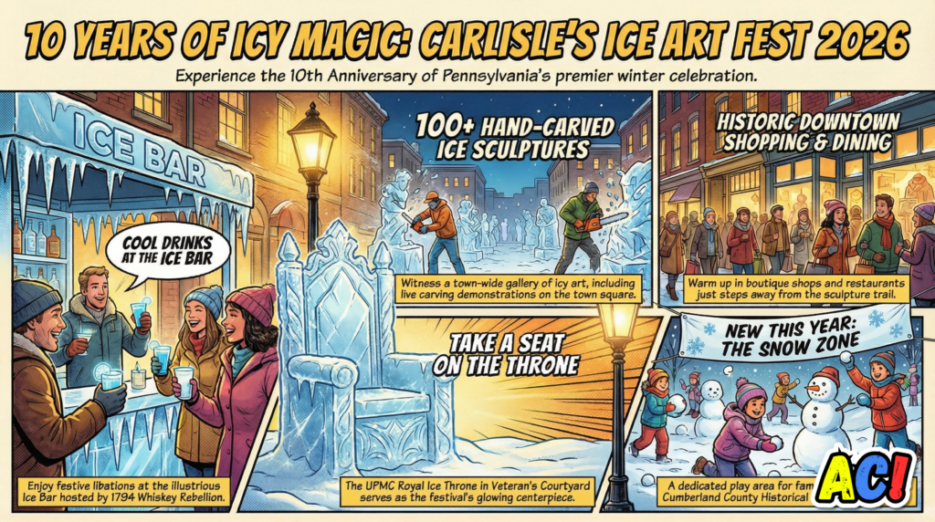 section image for Downtown Sparkles for the 10th Annual Ice Art Fest - Awesome Carlisle! - Carlisle News - Carlisle, PA News