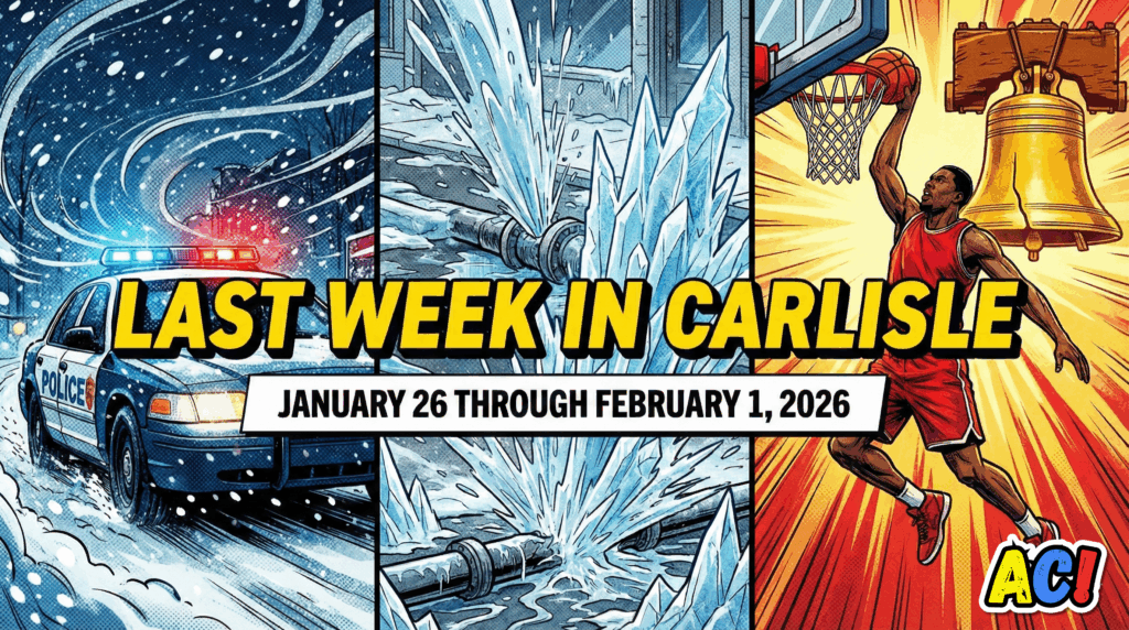 Awesome Carlisle - YouTube Thumbnail for Last Week in Carlisle | January 26 through February 1,2026 | Ice, History, and Hardships: The Week Carlisle Froze Over - Carlisle PA News