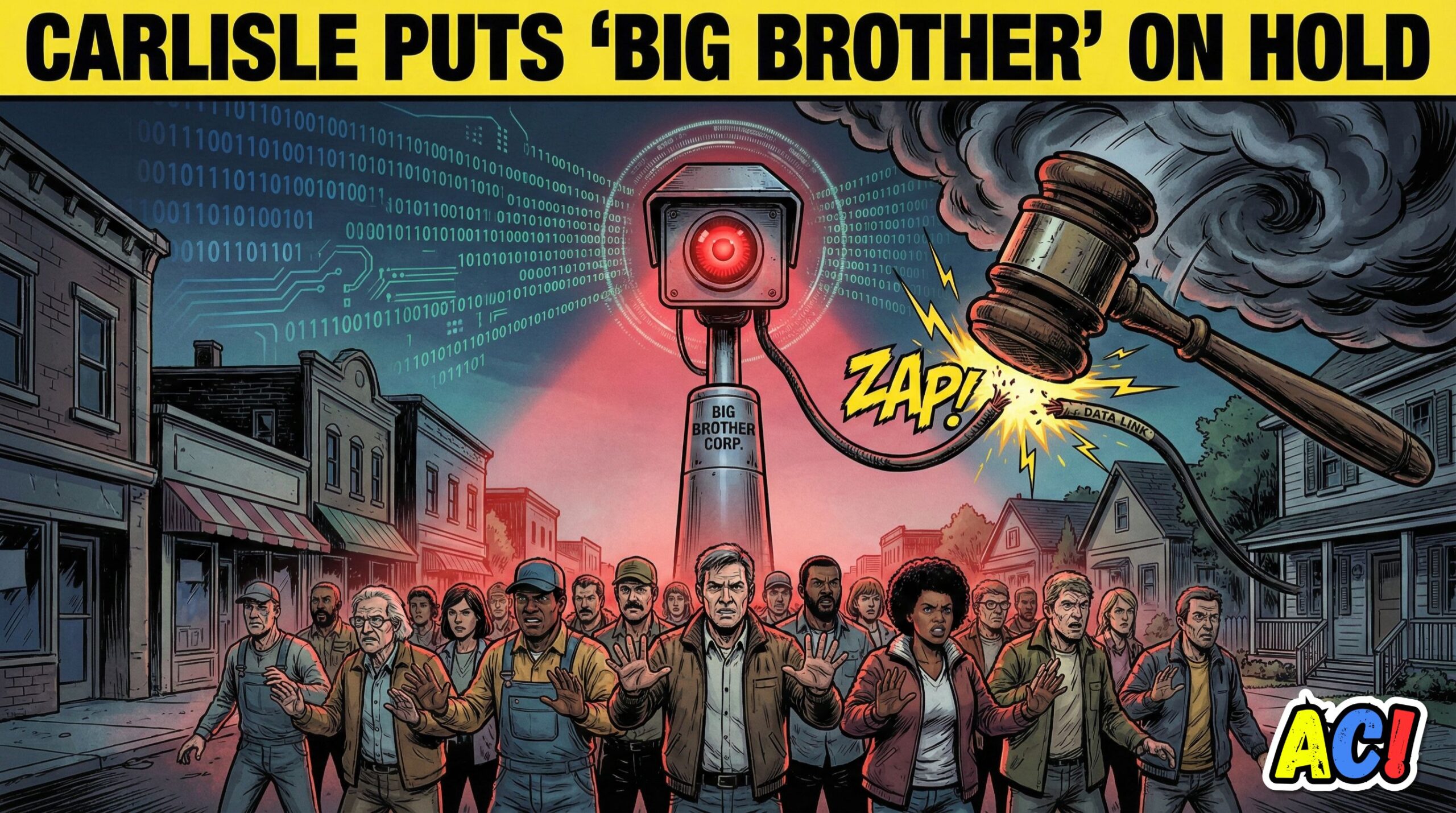 Main blog article image thumbnail for Carlisle Puts "Big Brother" on Hold: Residents Unite Against Flock Surveillance Cameras - Awesome Carlisle! - Carlisle News - Carlisle, PA News