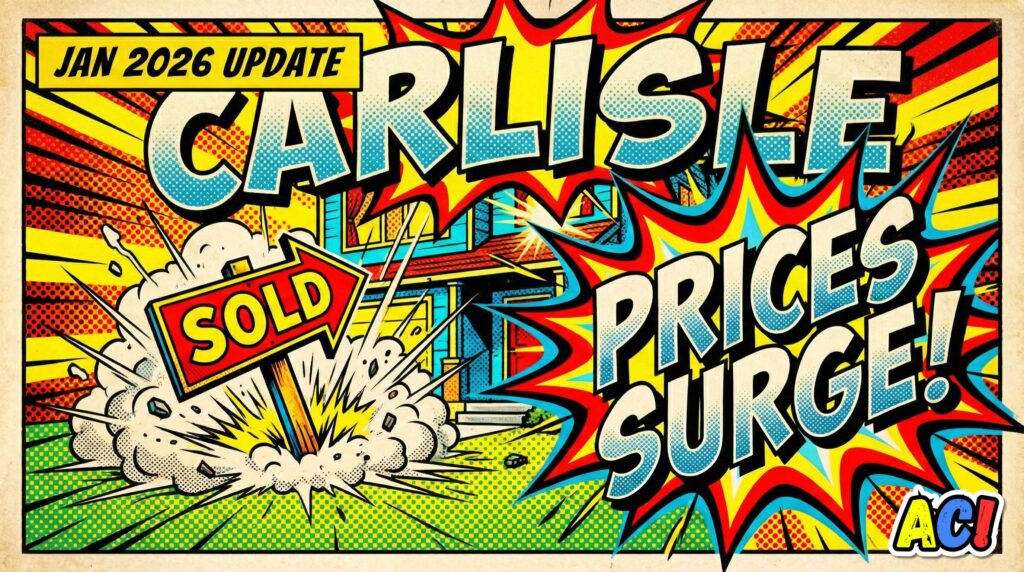 main blog thumbnail image for January 2026 Real Estate Home Sales Stats in Carlisle Pennsylvania - Awesome Carlisle! - Carlisle PA News