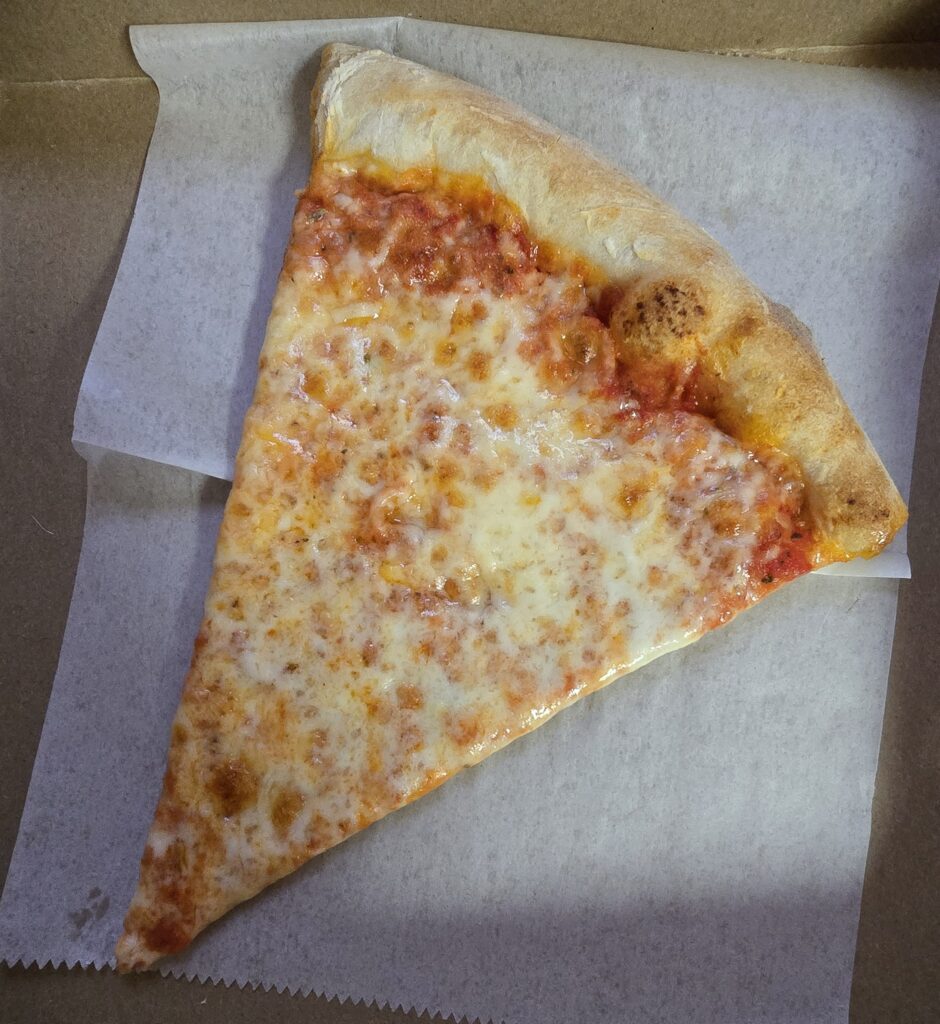 A slice of plain cheese pizza from Marcello's Pizza in Carlisle Pennsylvania - Carlisle Pizza Reviews - Awesome Carlisle! - Carlisle News - Carlisle, PA News - Best of Carlisle