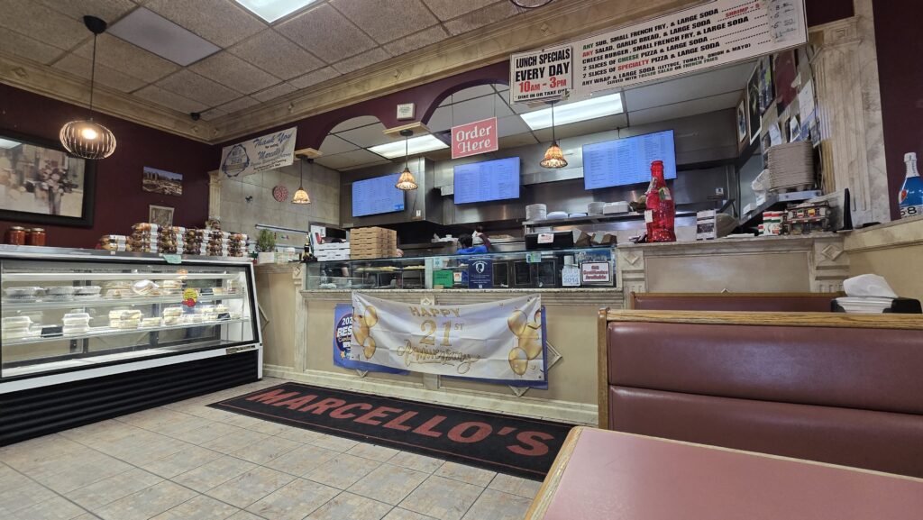 Counter and ordering area - Marcello's Pizza in Carlisle Pennsylvania - pizza in carlisle - pizza review