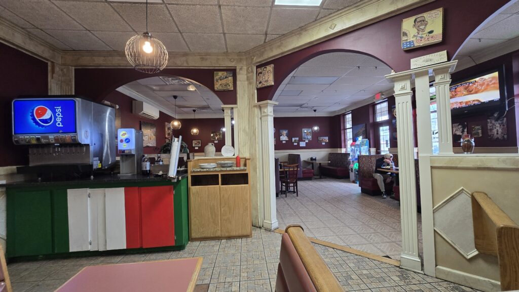 Pizza Shop dine in area - Marcello's Pizza in Carlisle Pennsylvania - pizza in carlisle - pizza review