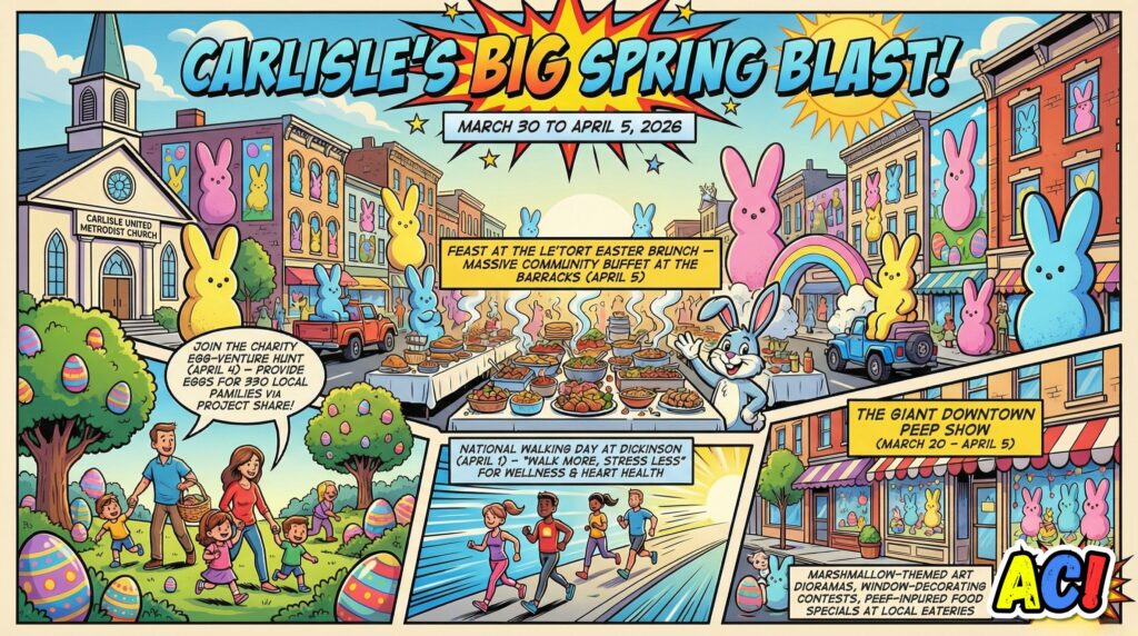 section image infographioc for Spring Festivals and Easter Events - Awesome Carlisle - Carlisle, PA News