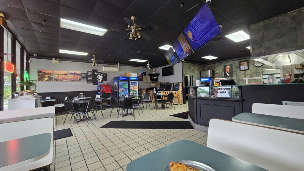 interior image 2 of the dining room and counter of Miseno Pizza and Ristorante located at 1225 Ritner Hwy, Carlisle, PA 17013 - Review of of a Slice of Pizza at Miseno Pizza and Ristorante in Carlisle, PA