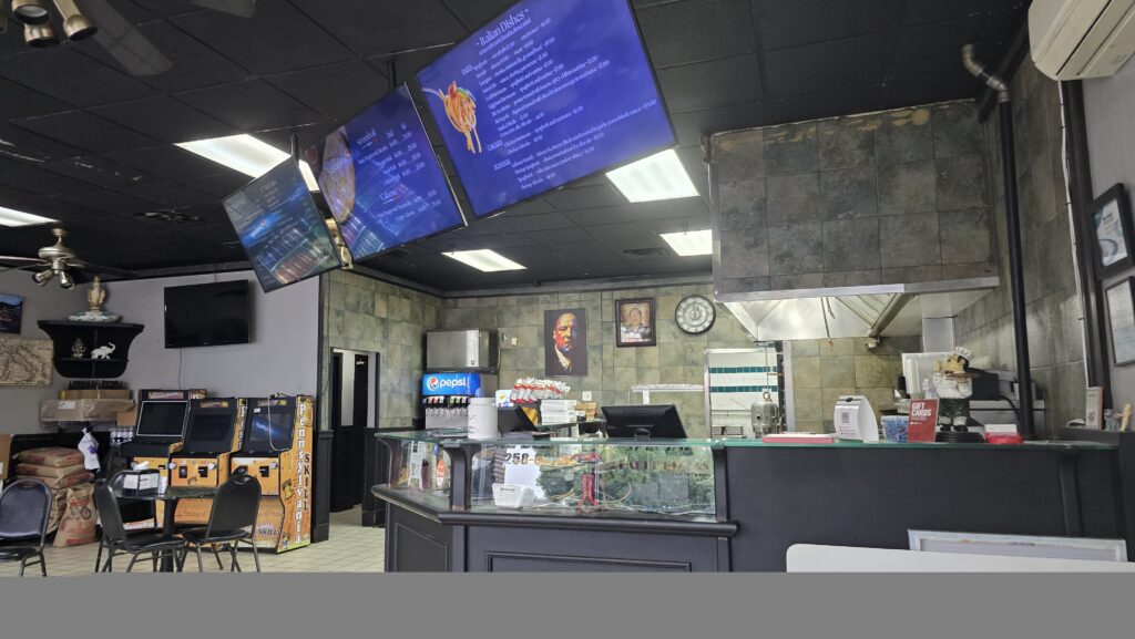 interior image 1 of the dining room and counter of Miseno Pizza and Ristorante located at 1225 Ritner Hwy, Carlisle, PA 17013 - Review of of a Slice of Pizza at Miseno Pizza and Ristorante in Carlisle, PA