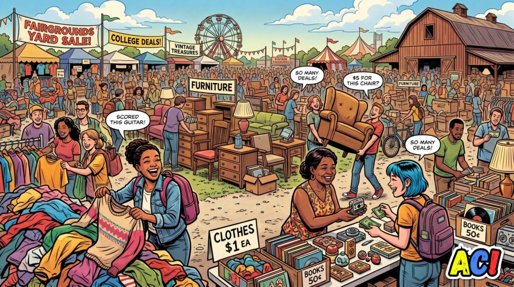 section image infographic for U-Turn Community Yard Sale Packs the Fairgrounds - carlisle, pa news - awesome carlisle