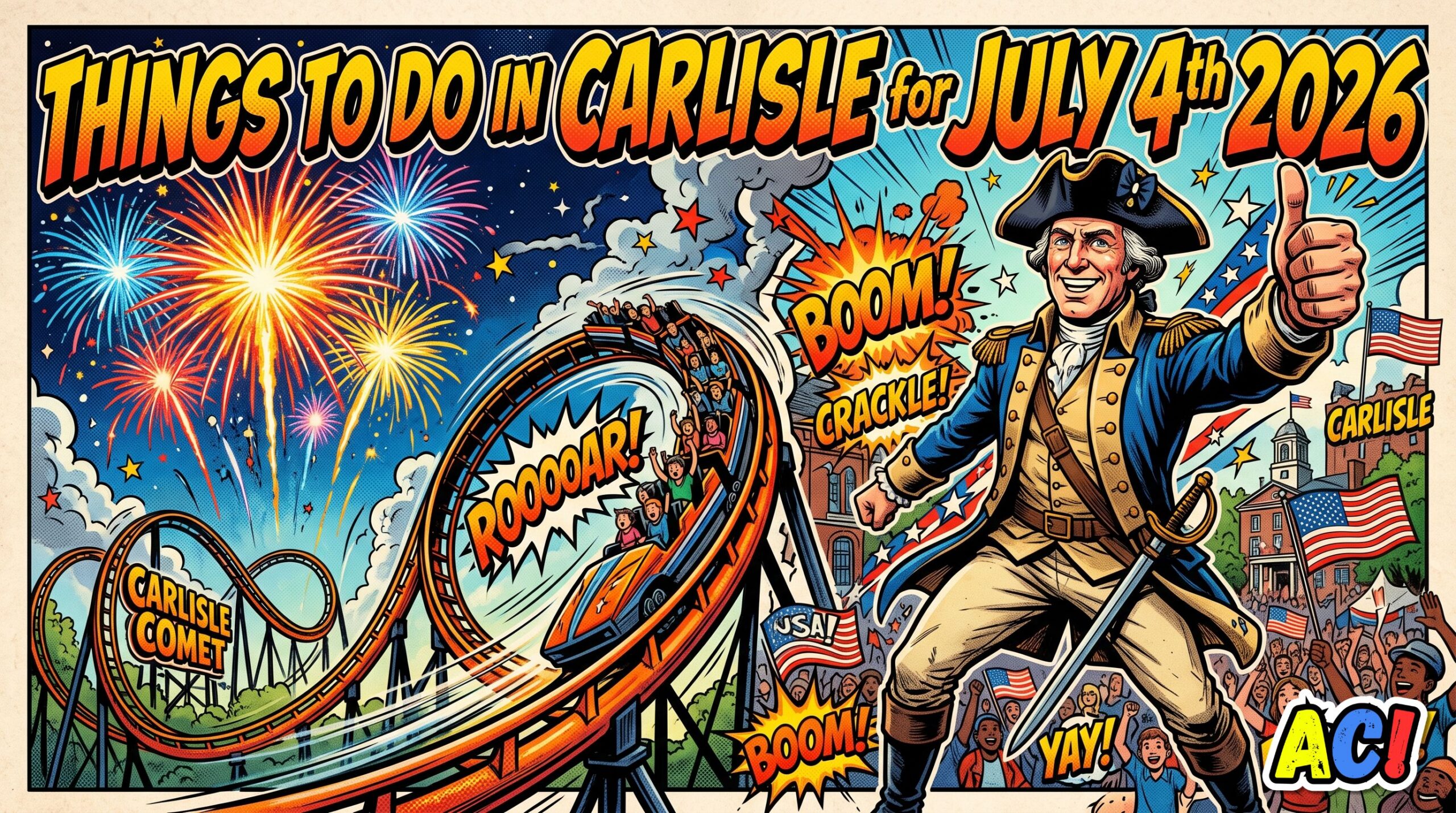 main article image infographic for Thing To Do for July 4th in Carlisle, PA | Ultimate Guide to Events and Activities - awesome carlisle- carlisle, pa things to do