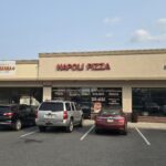 Straight on front view of Napoli Pizza in Carlisle, PA taken from the parking lot - Carlisle, PA Pizza Reviews - Awesome Carlisle!