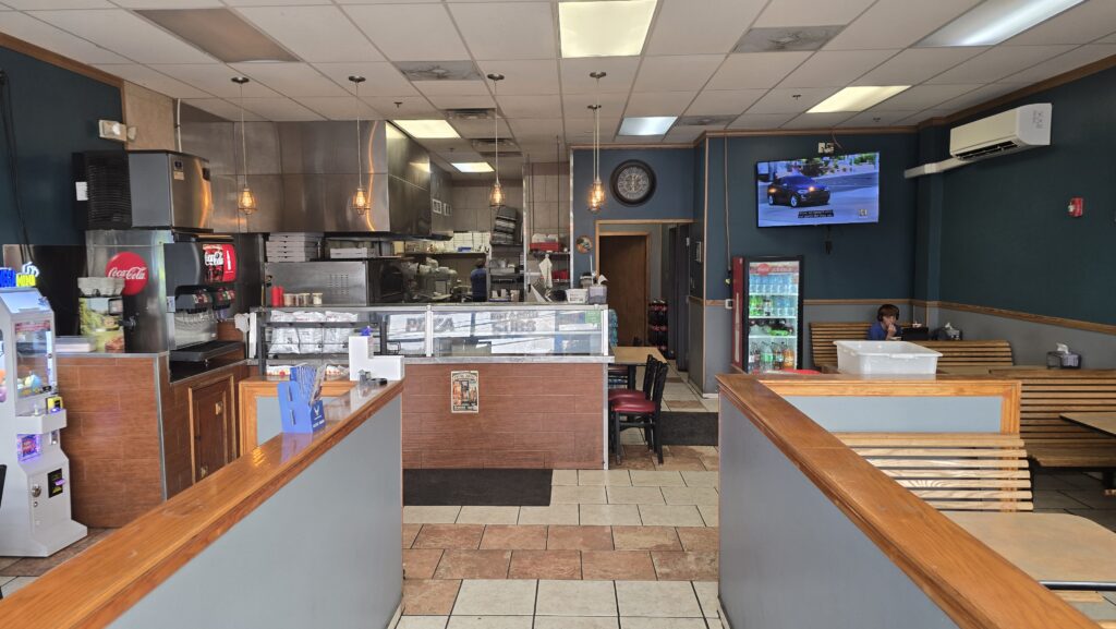 dining room and ordering counter taken from right inside the entrance door at Napoli Pizza in Carlisle, PA - Carlisle, PA Pizza Reviews - Awesome Carlisle!