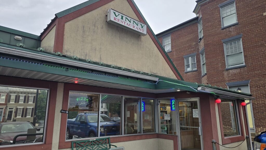 Entrance of Vinny Restaurant Pizza and Subs in Carlisle, PA - Carlisle, PA Pizza Reviews - Awesome Carlisle!