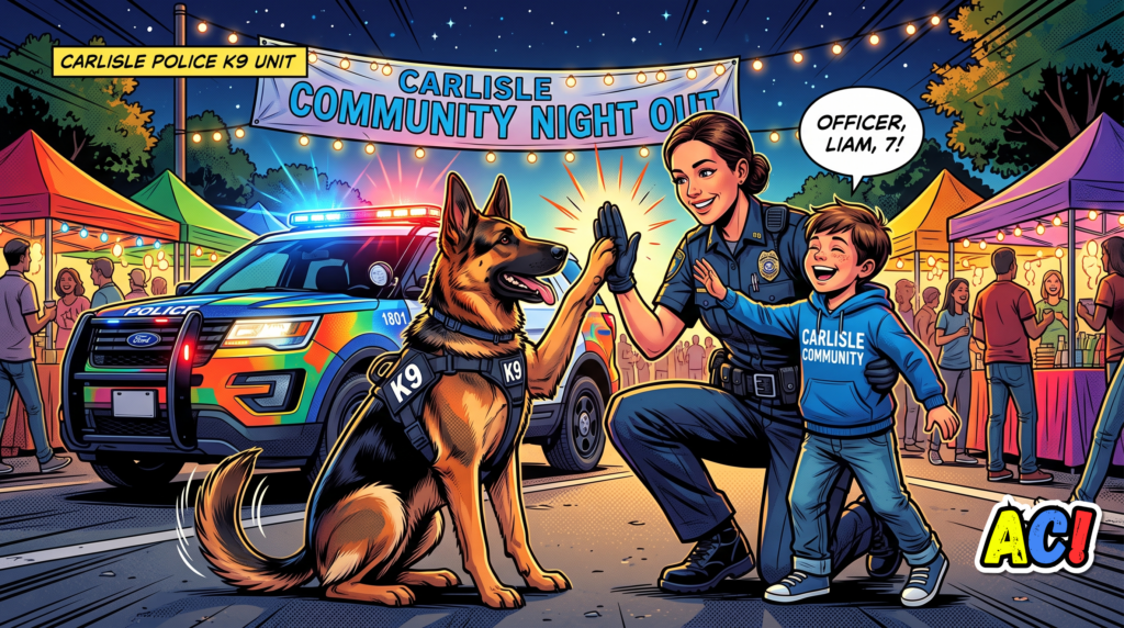 section infographic for Safety and Fun at National Night Out - awesome carlisle - carlisle, pa news
