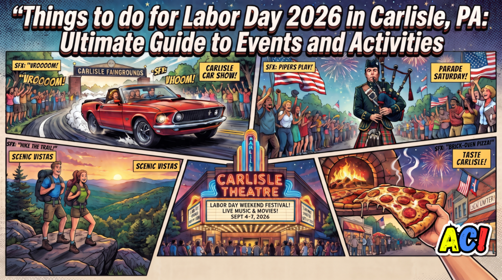 article banner thumbnail infographic for 12 Things to do for Labor Day 2026 in Carlisle, PA | Ultimate Guide to Events and Activities - awesome carlisle