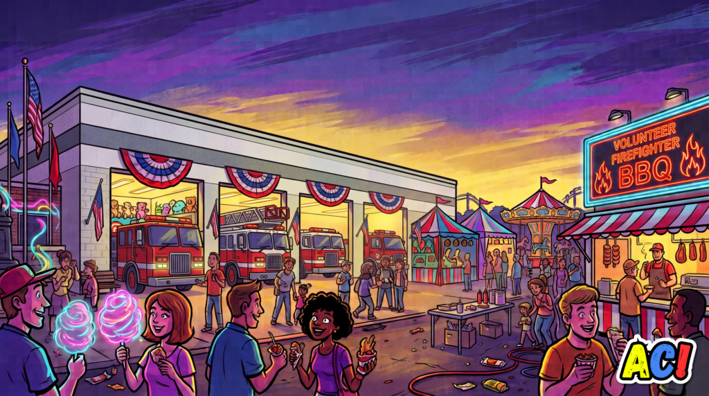 article section image infographic comic book style for Town Celebrates 275th Birthday at Fire Hall Carnival - awesome carlisle - carlisle, pa news