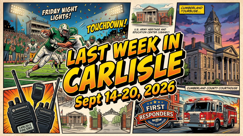article banner image infographic for Last Week in Carlisle | September 14 through 20, 2026 | From Courtrooms to Craft Brews - awesome carlisle - carlisle, pa news