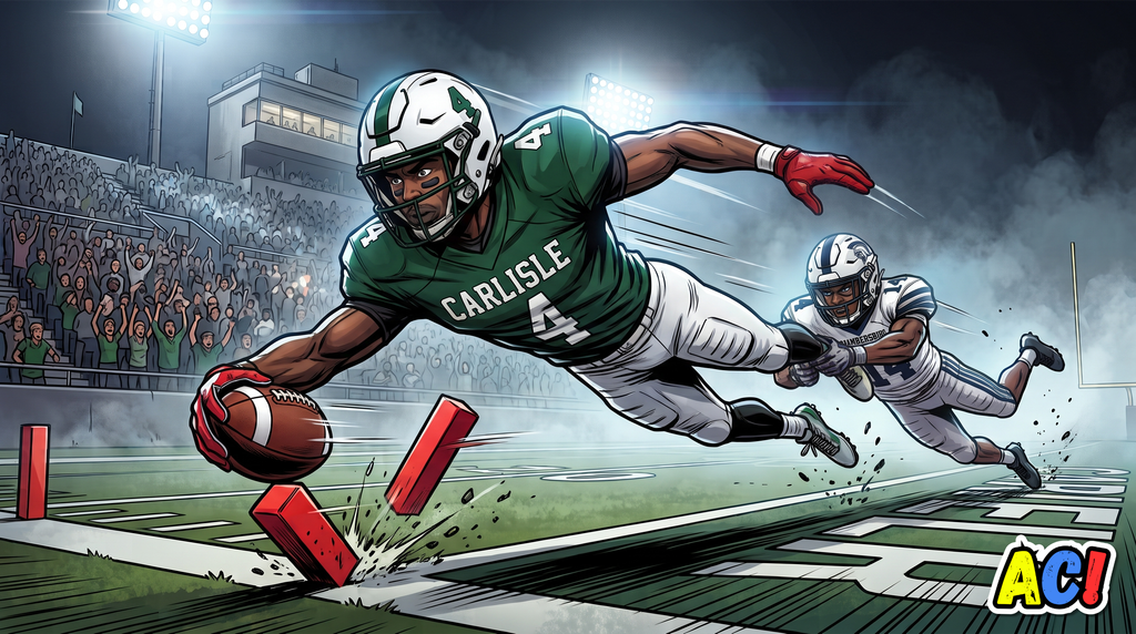 article section image infographic comic book style for Thundering Herd Football Battles Chambersburg Under Friday Night Lights - awesome carlisle - carlisle, pa news